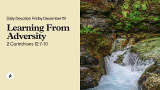 Learning From Adversity – Daily Devotional