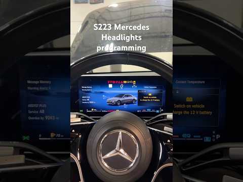 S223 Mercedes-Benz headlights programming