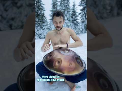 handpan sounds on the snow, i the cold #handpan #relaxation #healingmusic #musician #meditation