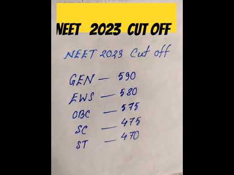 Neet 2023 expected  cut off for MBBS