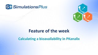 Feature of the Week #166: Calculating a bioavailability in PKanalix