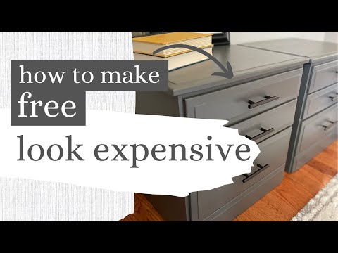 Amazing Modern Dressers Makeover︱Green Furniture DIY︱Curbside Style