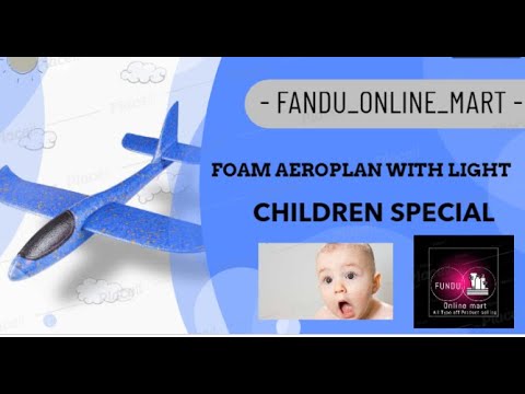 FOAM AEROPLAN WITH LIGHT
