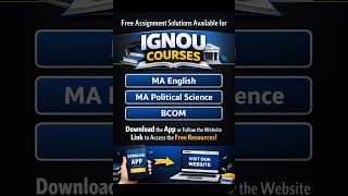 Ignou assignment solution  Jan 2026 & July 2025#ignouassignment#freeassignments#ignou#meg#mps#bcom
