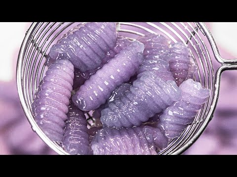 ครองแครงแก้ว มันฝรั่งม่วง น้ำกะทิ สูตรนี้หนุบหนับข้ามคืน! | Gnoochi Thai Dessert | OOH Kitchen
