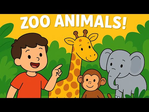 Meet Zoo Animals for Kids 🐵🦒 | Fun Animal Learning Video for Preschool & Toddlers