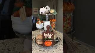#Craftidly - Fall Tiered Tray DIYs