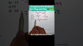 Sat/Accuplacer: Can you solve this multiple step problem? #maths #algebra #precalculus #sat