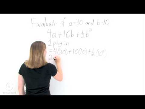 How Do You Plug Variables Into An Expression?