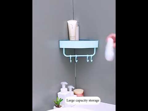 MULTIPURPOSE MAGIC STICKER SHOWER SHELF BATHROOM TOWEL HOLDER