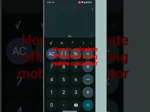 how to calculate discount using mobile calculator percentage button| #viralshorts #mathtricks