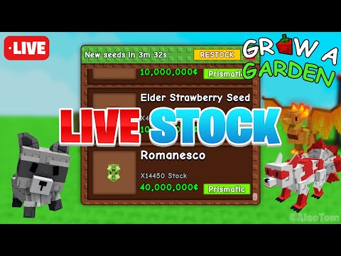 LIVE 🔴 | GROW A GARDEN STOCK, EGGS, WEATHER & COSMETICS! TRADE 24/7!