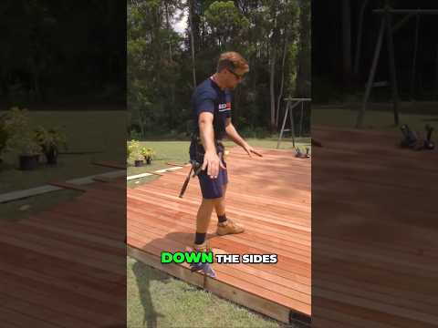 How To Build A Ground Deck On A Slope: Finishing the Fascia  #diy #woodworking #tools