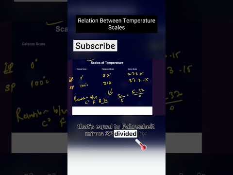 Relation Between Temperature Scales #physics #physicsquestions #ncert #neetphysics #neet