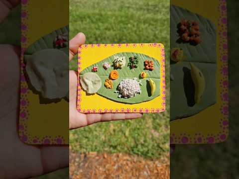 miniaiature south Indian meal| kalyana samayal  #miniaturefood #miniatureclaykitchenset