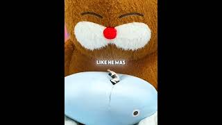 This Tiny Cat Took On a Giant Teddy Bear 😳🐾 #shorts