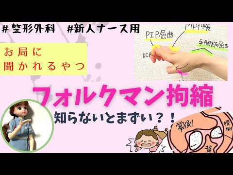 フォルクマン拘縮★整形外科の新人ナースなら勉強した方が◎＃看護師＃勉強