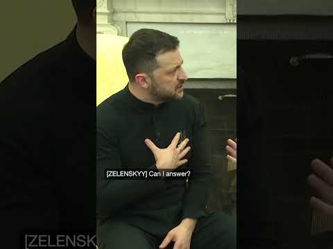 Trump and Zelenskyy's meeting turns into a heated argument