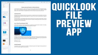 How to Preview Files in Windows with QuickLook (Mac-Style File Preview)