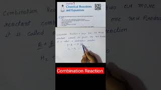 Combination Reaction #cbseclass10 #shorts #chemicalreactionandequation #chemicalreaction