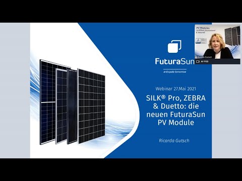 Webinar Zebra, Silk Pro & Duetto: die neuen FuturaSun PV Module