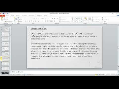 What is HANA & S4 HANA