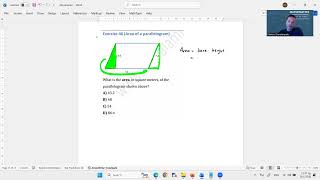 s7e46 Area of a parallelogram  SAT Math solution