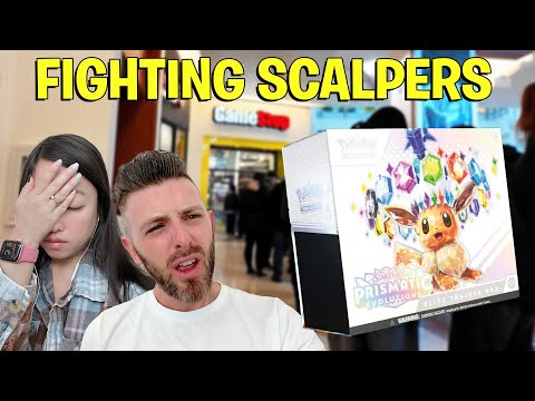 Vlog - Battling Scalpers for RARE Pokemon Cards - Super Kit & Krysta 64