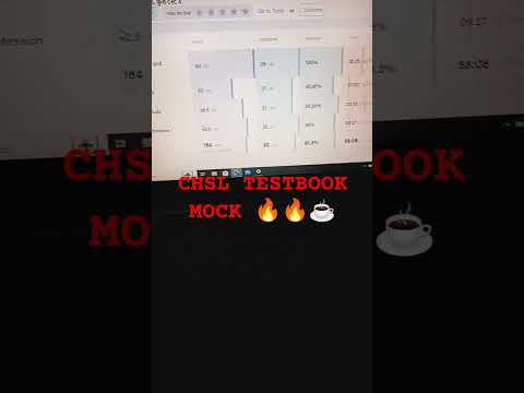 CHSL TESTBOOK MOCK 🔥 #cgl2023 #youtube #inspiration #challenge #chsl 🚩🔥☕