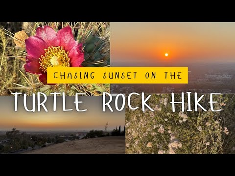 Chasing sunset on the Turtle Rock hike.