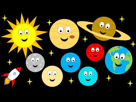 Baby Sensory Video | A Journey Through Space | Calm Happy Music