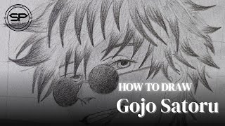 How to Draw Gojo Satoru | Gojo Satoru Drawing Tutorial 2024 | Gojo Satoru Drawing Tutorial