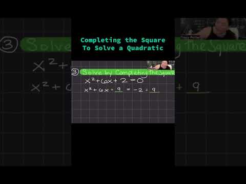 Solving a quadratic equation by completing the square #Completingthesquare #DoMath #LearnMath ￼