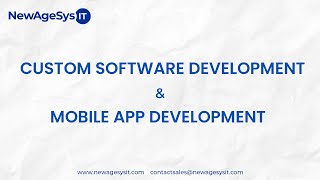 NewAgeSysIT | We specialize in building custom software and mobile applications.