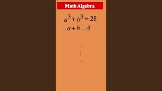 Nice Algebra Problem #shorts #mathchallenge #mathpuzzle