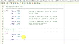MD Lab: MPLAB Assembly Language Basics: BSF and BCF