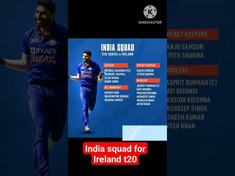 India t20 squad for Ireland 2023 #dream11 #cricket  🏏🏆