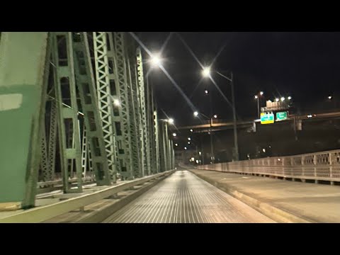 Portland OR - going downtown on election night .