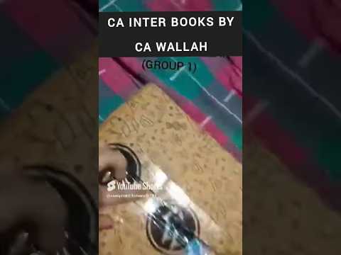 ca inter books by CA wallah #caclasses#freecaclasses#cafoundation#cainterclasses