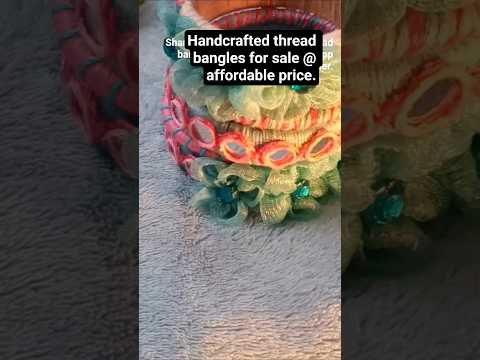 Shanvee Design's handmade flower bangles.  #threadbangles #bangles