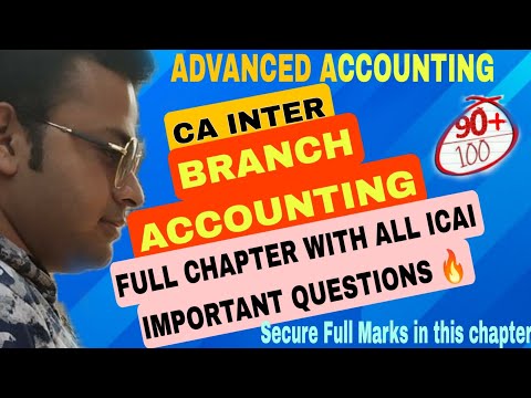 📒Branch Accounting| Full Chapter| Advanced Accounting| CA Rahul Aggarwal #cainter