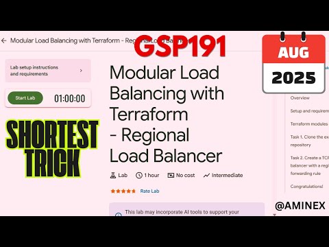 [NEW 2025] Modular Load Balancing with Terraform - Regional Load Balancer #GSP191 #arcade #qwiklabs