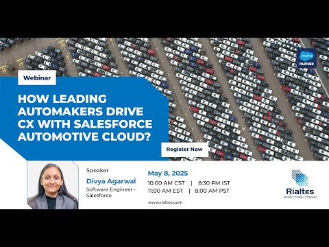 Reimagine Automotive CX: Salesforce Automotive Cloud Webinar for AI, Data & CRM Transformation