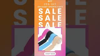 Unlock Your Body's Potential with Augfi Sports Tape - Find Relief and Support.