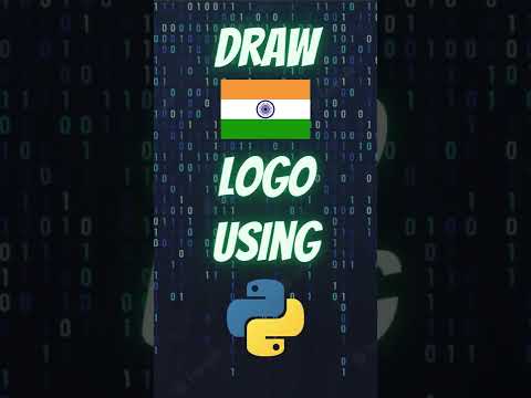 Draw Indian Flag using Python Turtle #shorts #python #pythonturtle #india #indianflag  #pythonshorts
