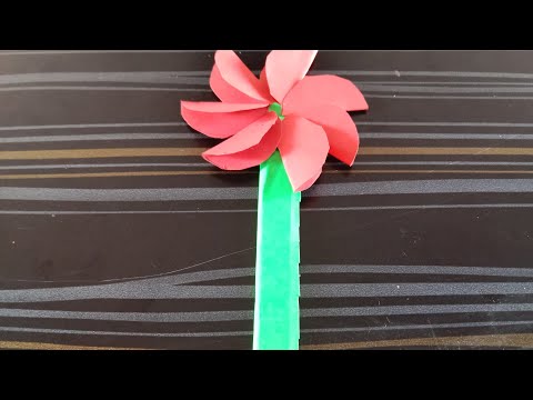 Paper flower craft for grade 2 Art and craft....