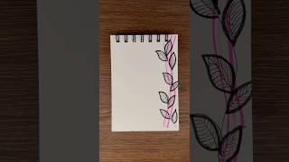Easy assignment page idea | Easy border ideas #trending #shorts #frontpage
