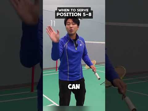 Key Zones for a Badminton Serve