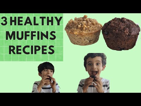 3 Healthy Muffins Recipes for Toddlers and Kids| Freezer Safe  | Snack and Tiffin Box Ideas