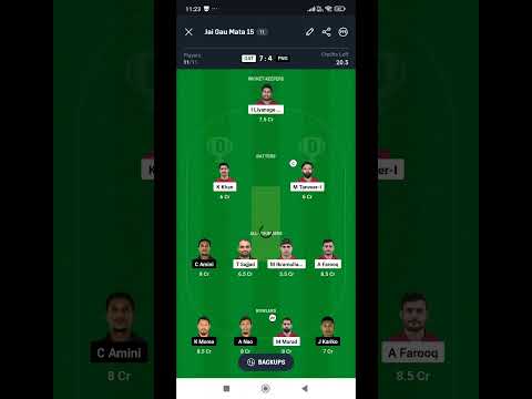 QAT VS PNG ODI DREAM11 TEAM | #shortvideo #trending